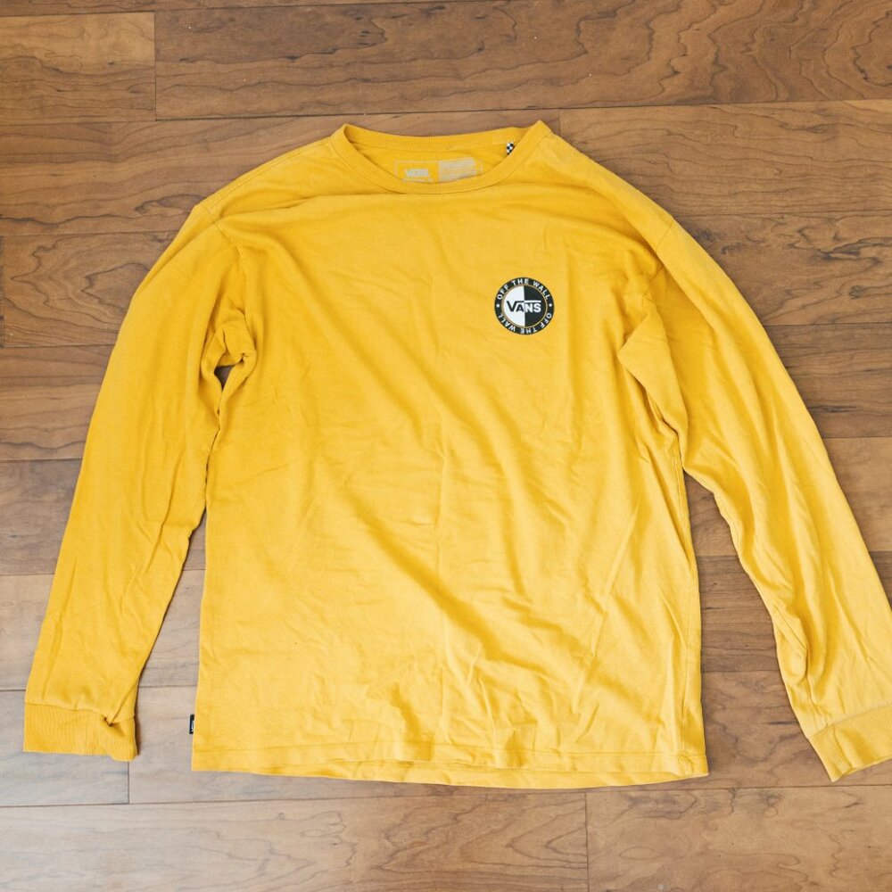 Vans Long Sleeve Shirt Size Large Color Yellow